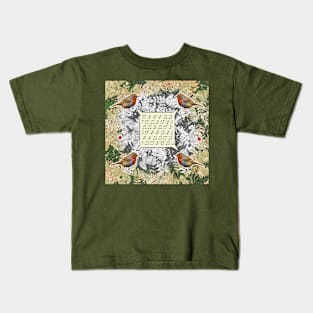 Four singing robins Kids T-Shirt